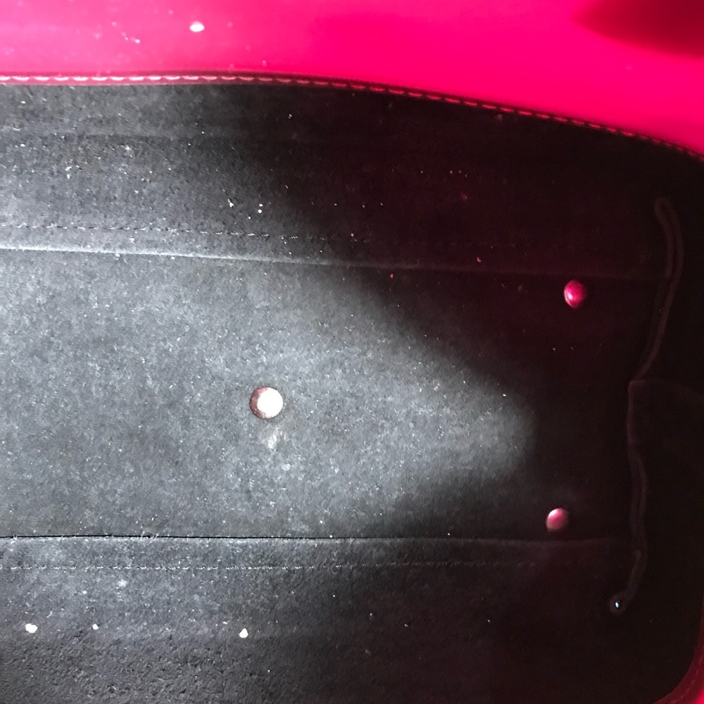 Furla Jelly Boston Bag in Plum and Black Handbag Satchel EUC - Picture 7 of 8